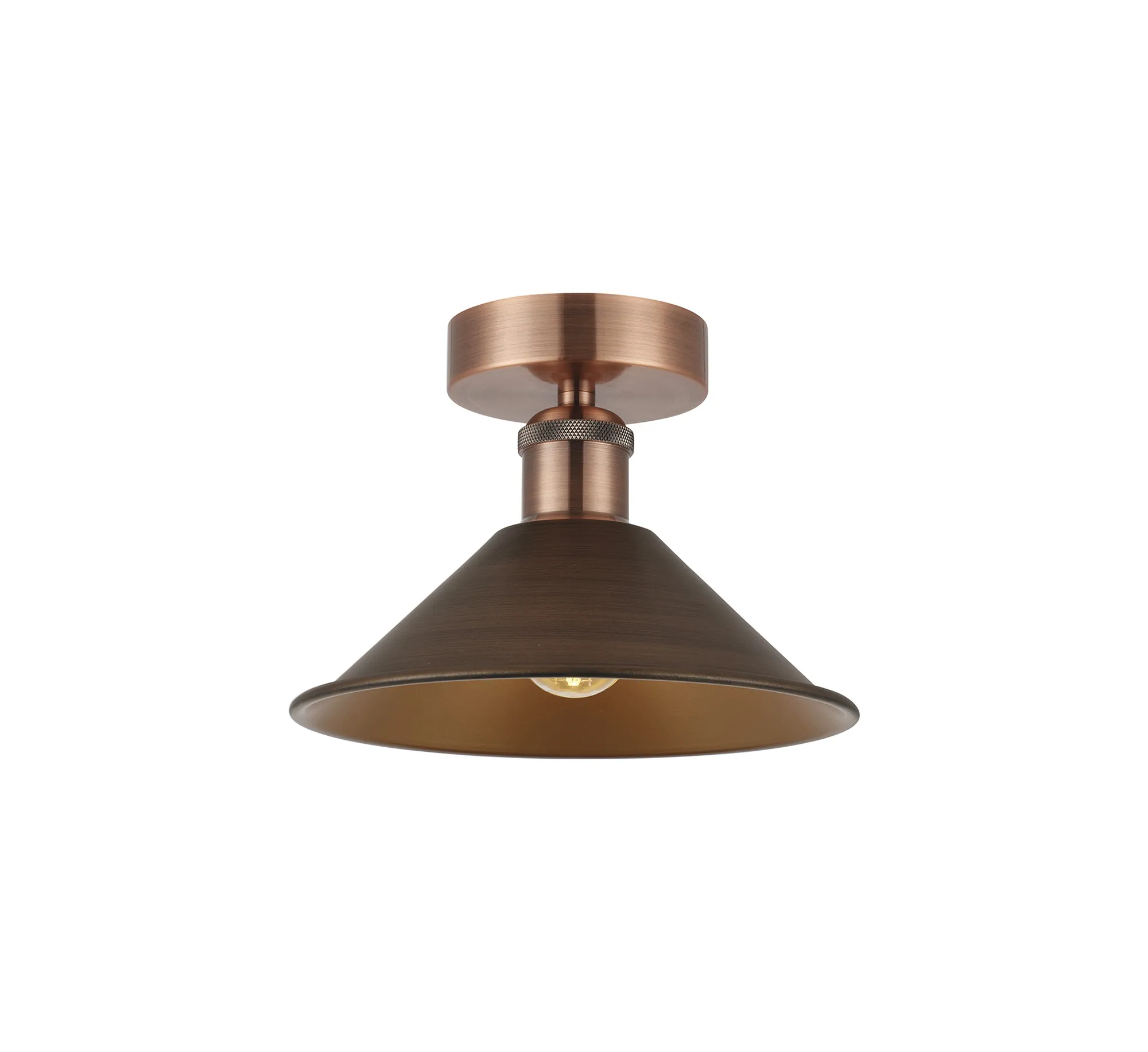 Damien-Antique Copper Ceiling Lights Deco Flush Fittings